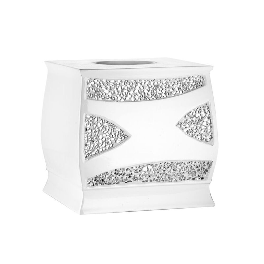 Popular Bath White Sinatra Bath Decor Accessories, Premium, Durable, Acrylic